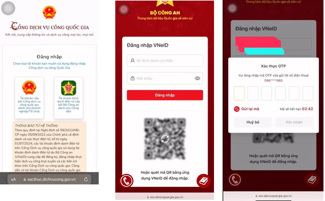 Hướng Dẫn Cách Làm Hộ Chiếu Online Trên VNeID Bằng Điện Thoại 1 đăng nhập vào vneid